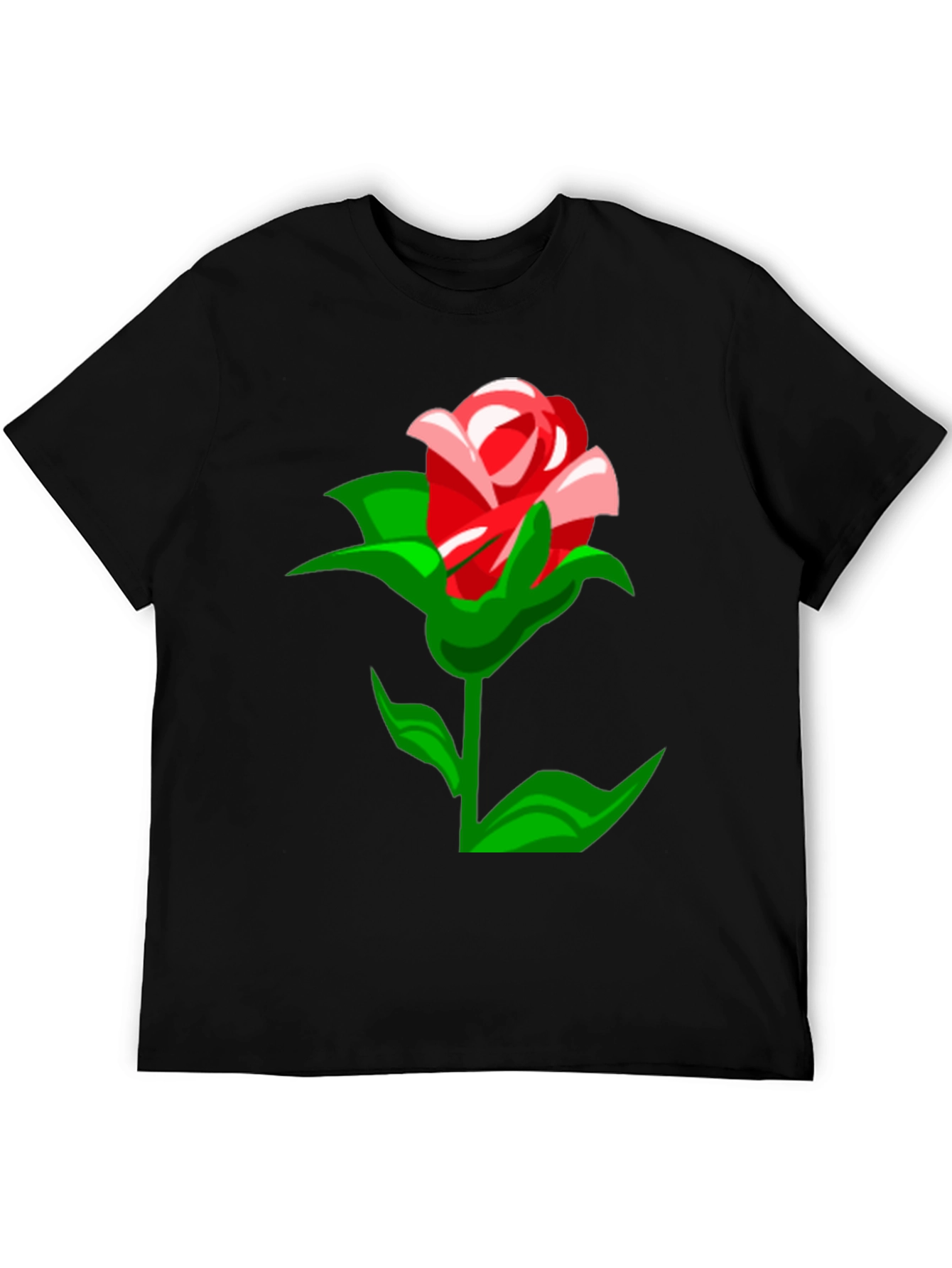 Rose Graphic T-Shirt - Stylish Mens Tee