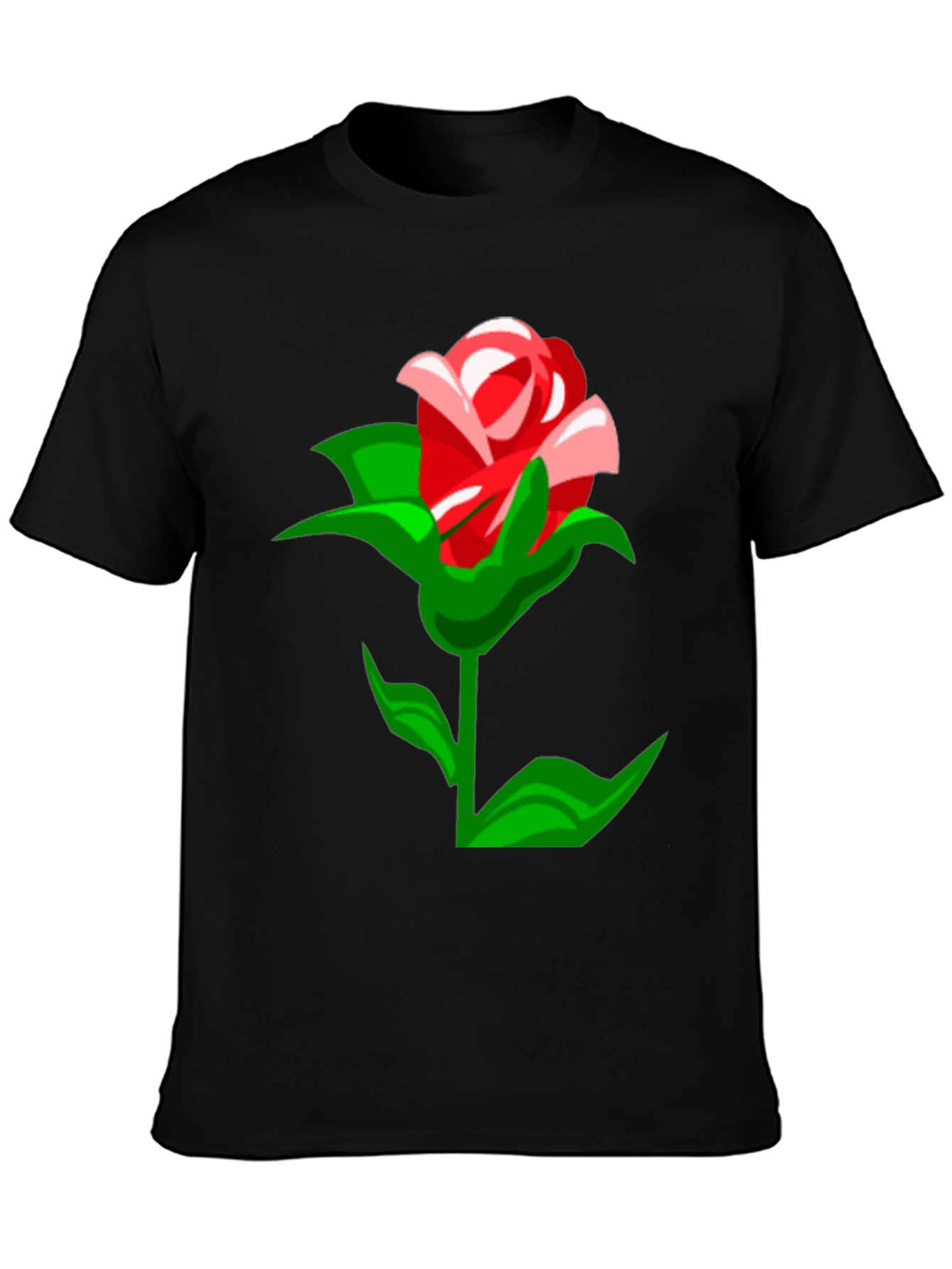 Rose Graphic T-Shirt - Stylish Mens Tee