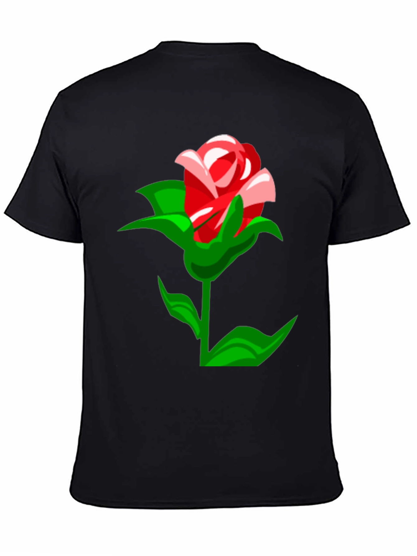 Rose Graphic T-Shirt - Stylish Mens Tee