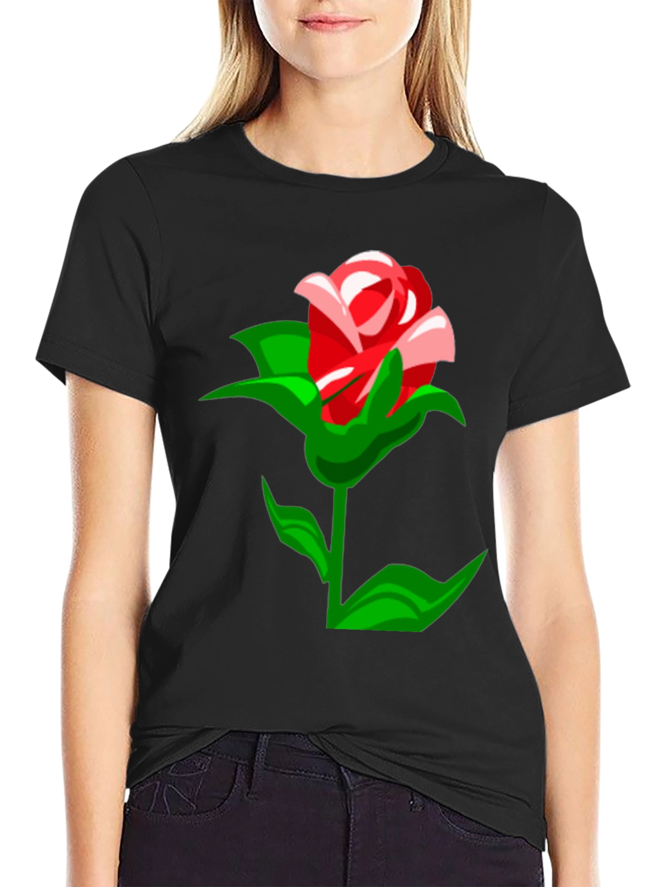 Rose Graphic T-Shirt - Stylish Mens Tee