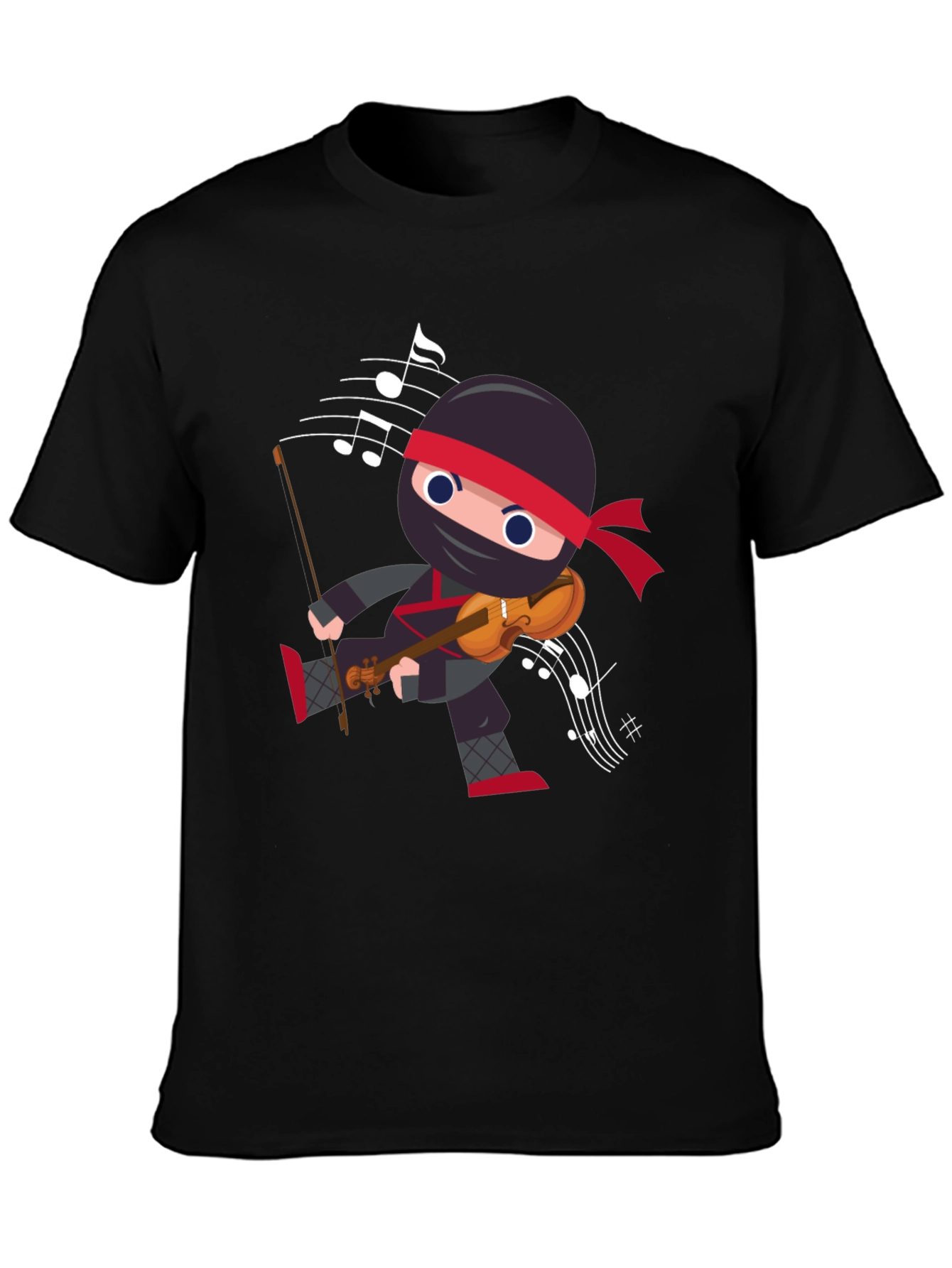 Violin Ninja Graphic T-Shirt