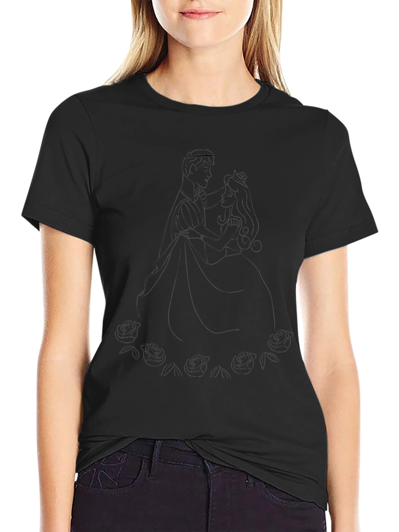 Black Disney Prince & Princess T-Shirt