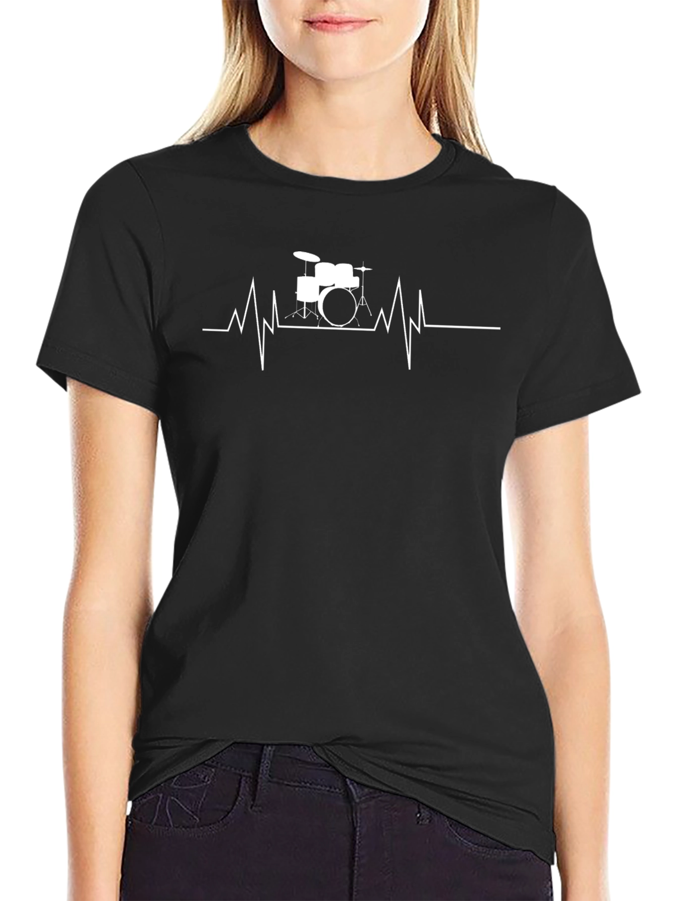 Drum Heartbeat T-Shirt - Musician Tee