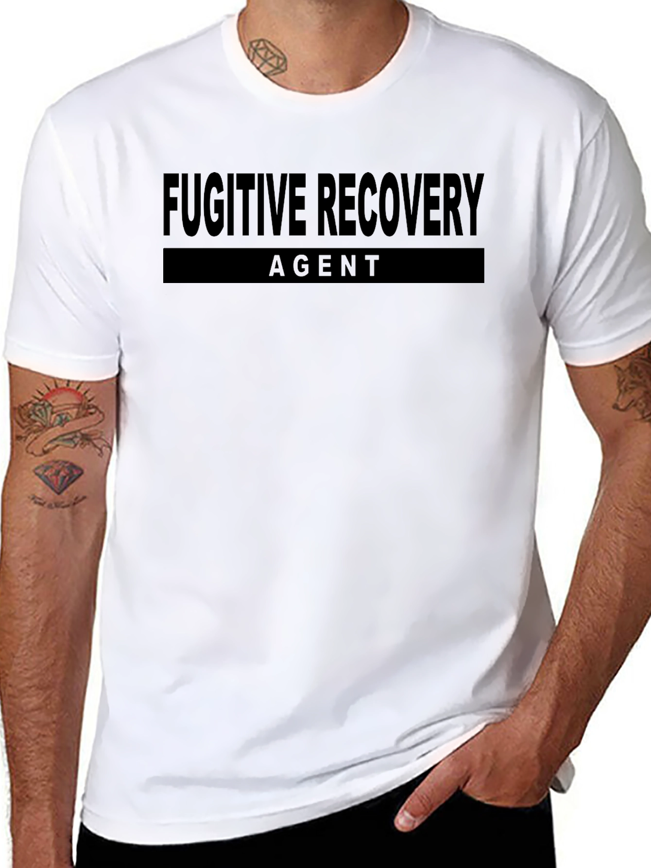 Fugitive Recovery Agent Black T-Shirt
