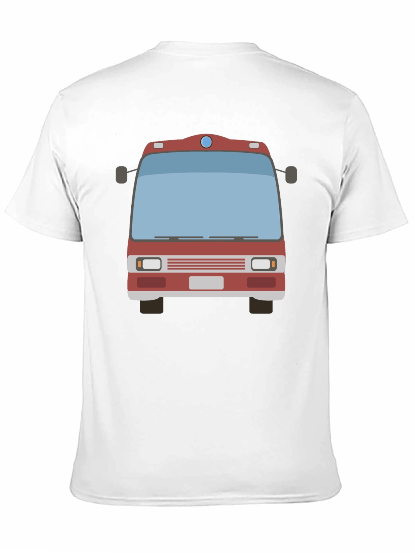 Fire Truck Graphic Tee - Black Casual T-Shirt
