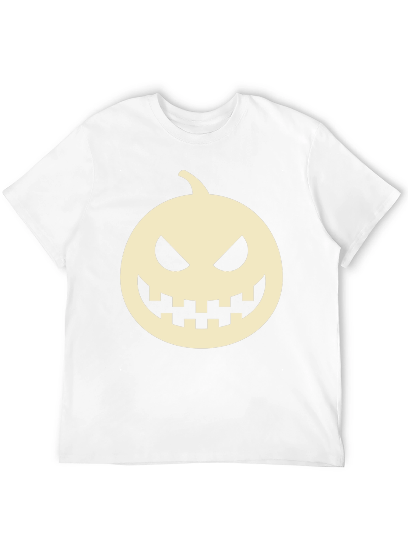 Halloween Pumpkin Face Black T-Shirt