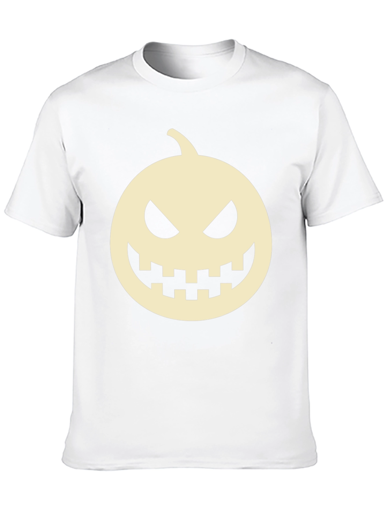 Halloween Pumpkin Face Black T-Shirt