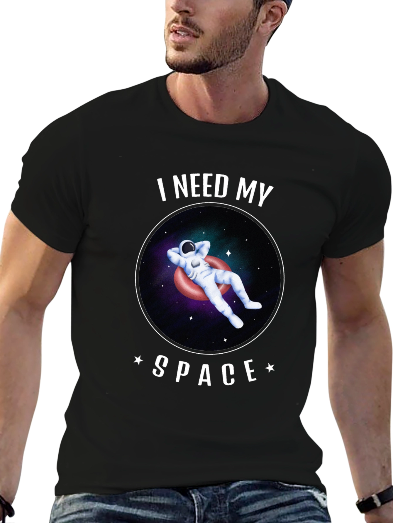I Need My Space Astronaut Graphic T-Shirt