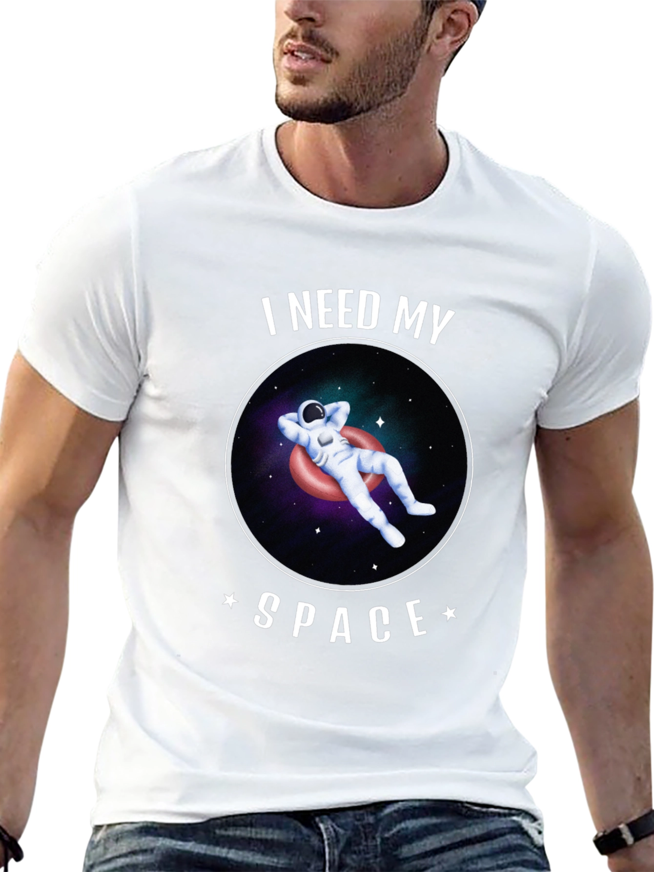 I Need My Space Astronaut Graphic T-Shirt