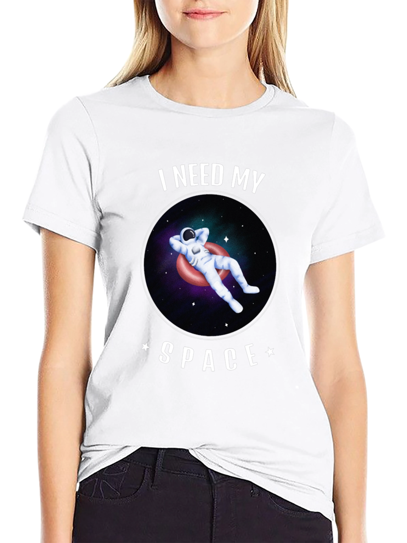 I Need My Space Astronaut Graphic T-Shirt