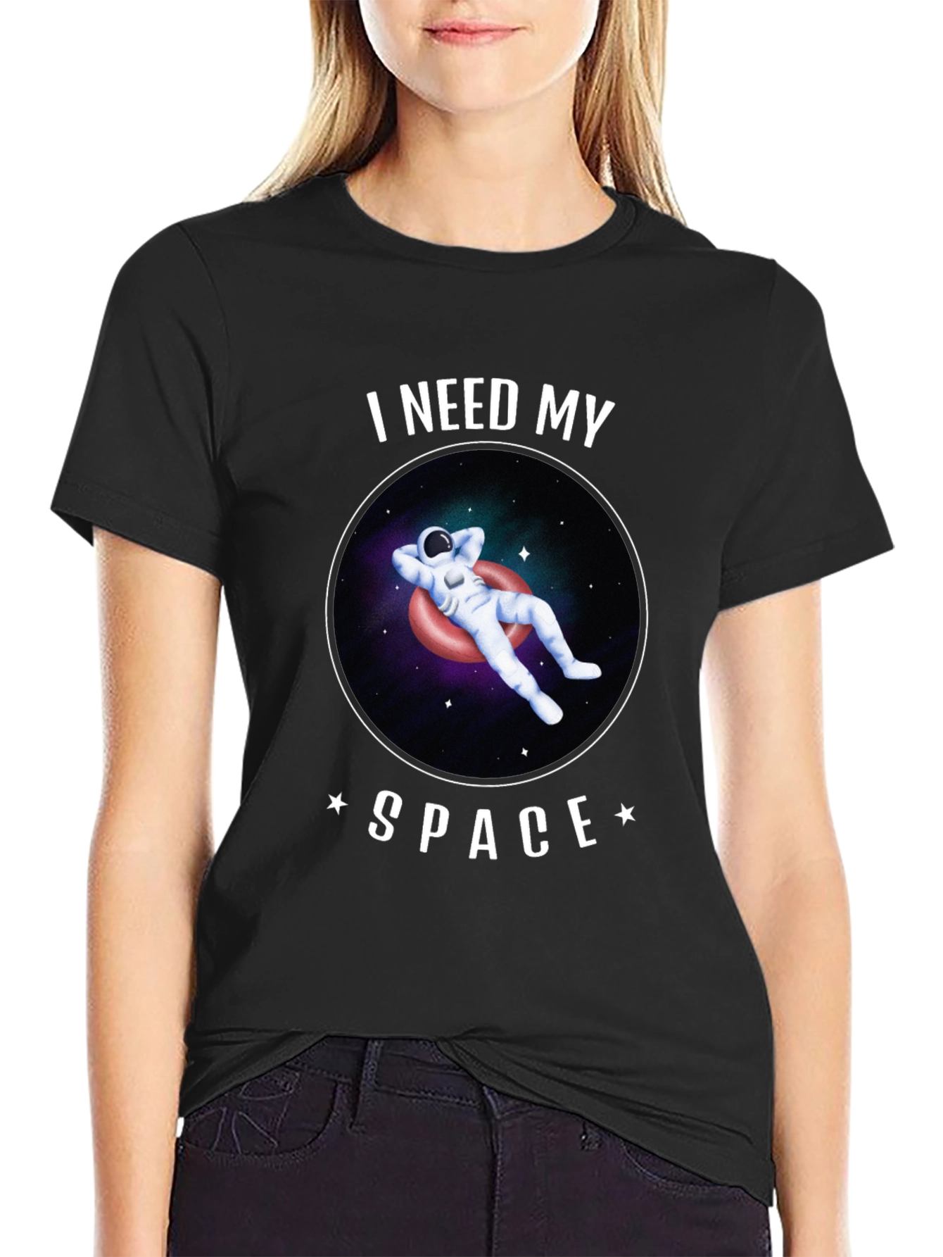 I Need My Space Astronaut Graphic T-Shirt
