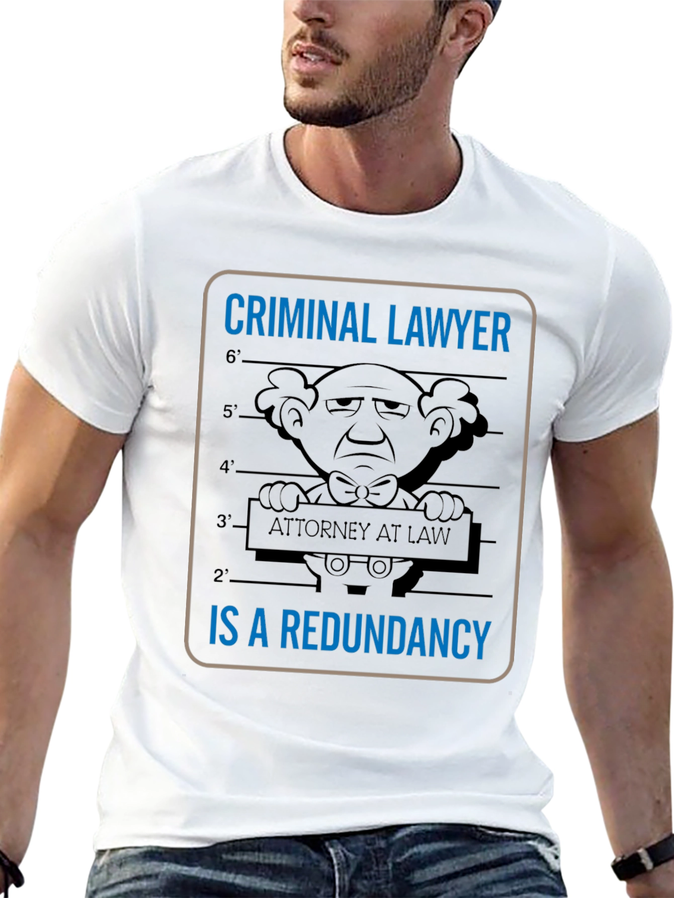 Criminal Lawyer Redundancy T-Shirt Funny Attorney Law Gift