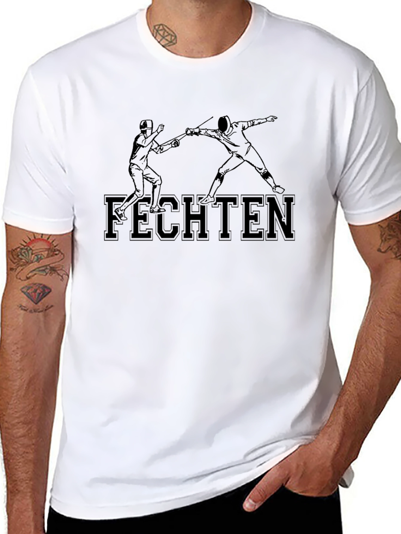 Fencing Sport T-Shirt - Fechten Graphic Tee