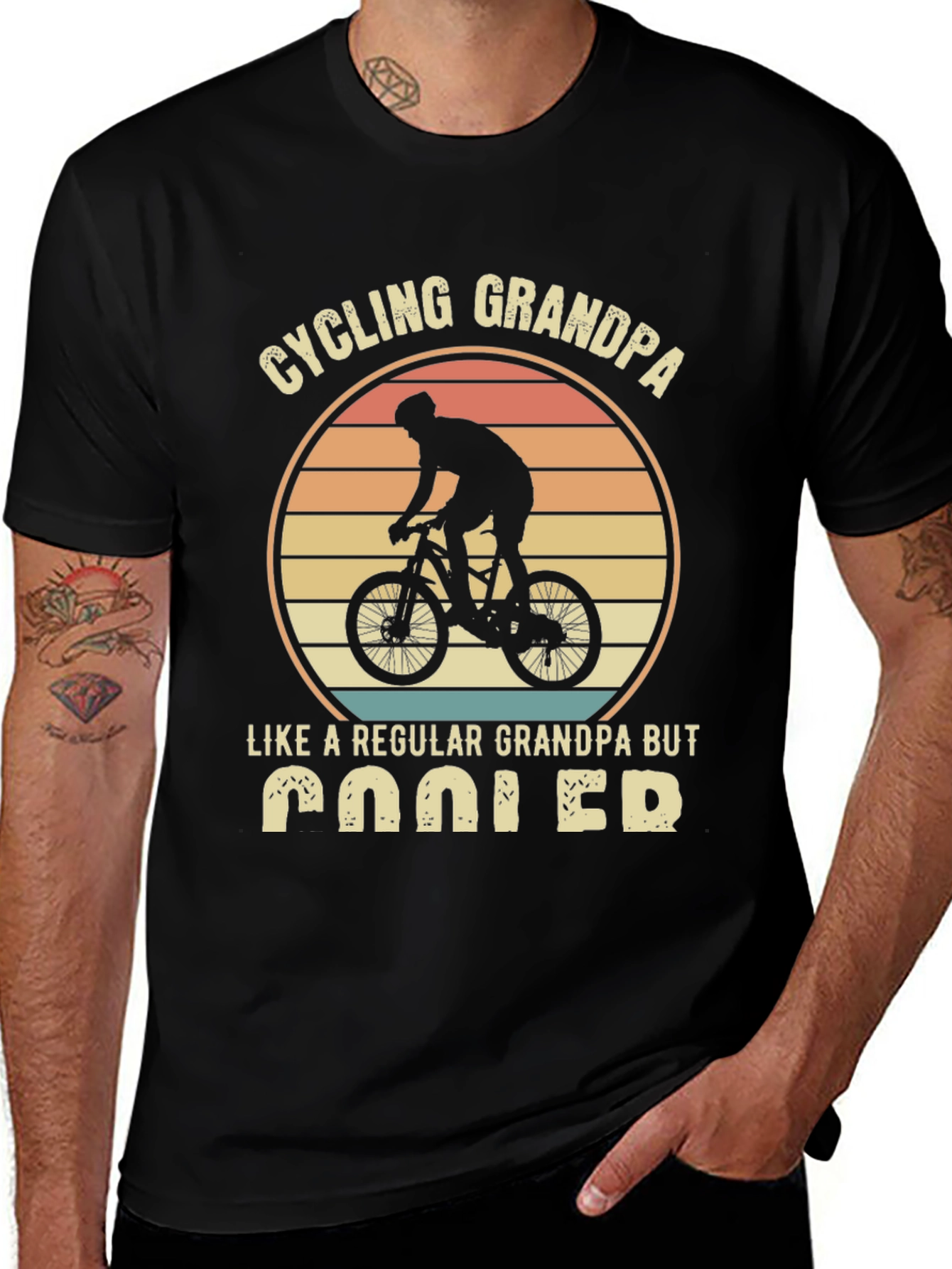 Cycling Grandpa T-Shirt - Regular Grandpa But Cooler!