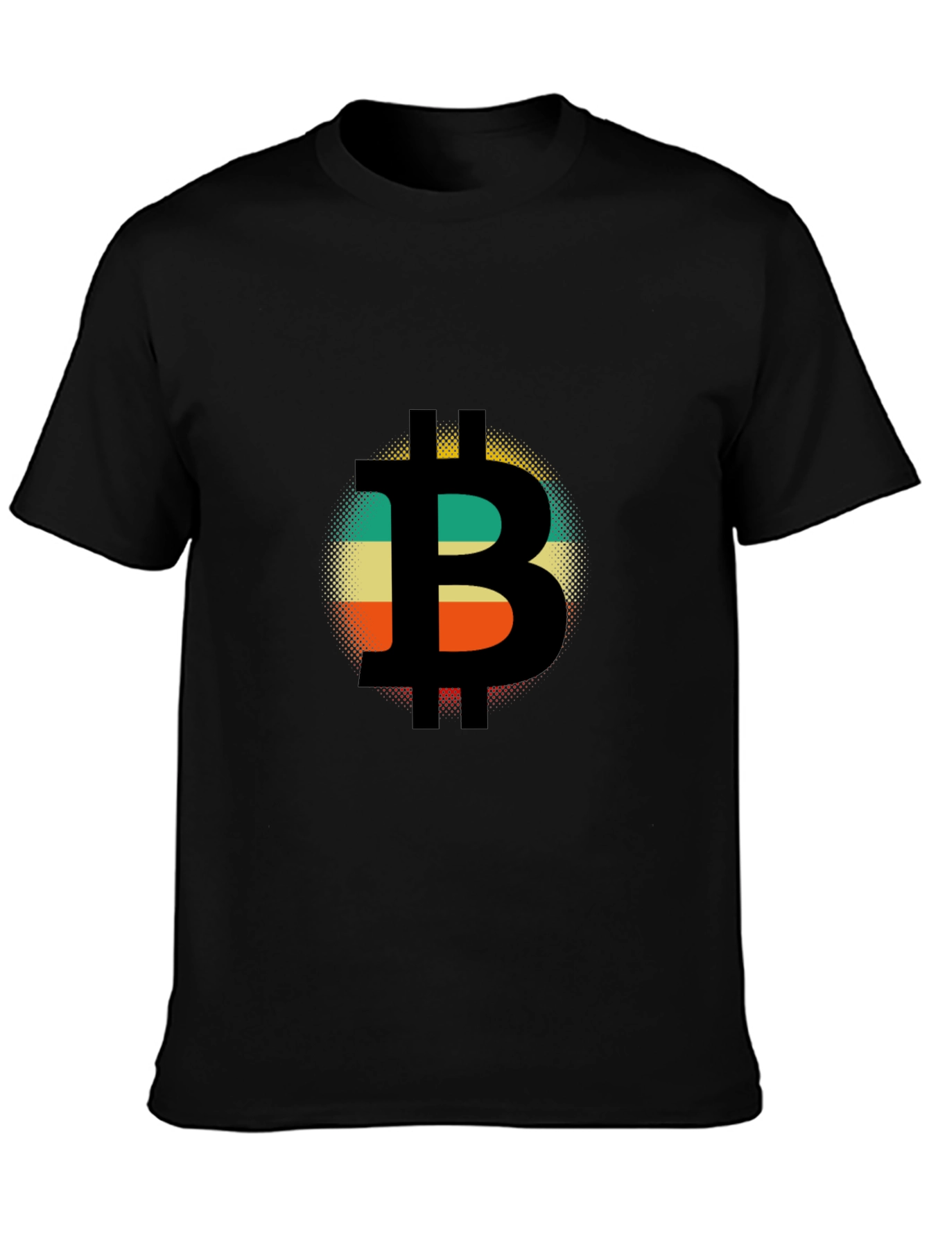 Bitcoin Retro Style T-Shirt - Black