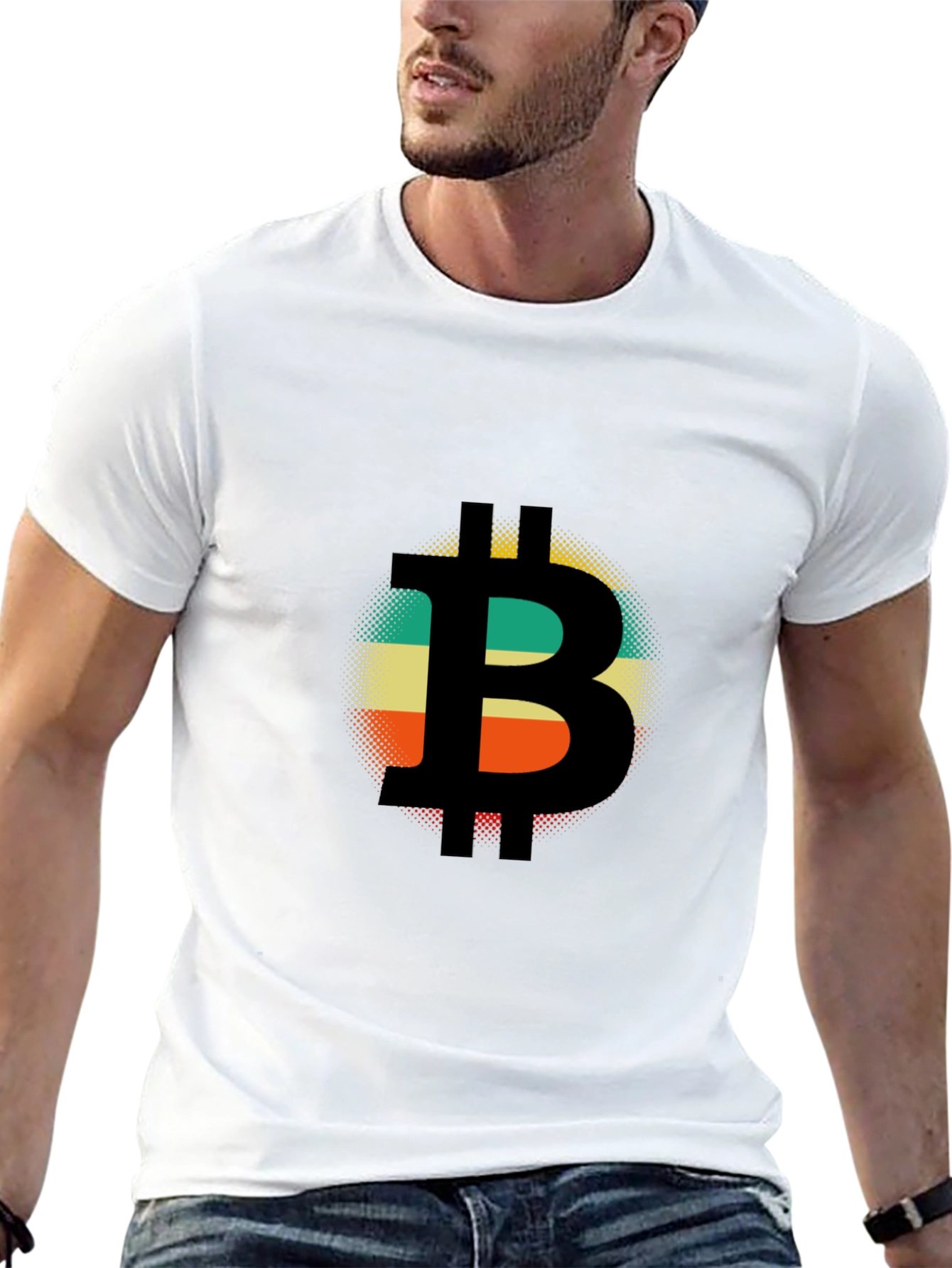 Bitcoin Retro Style T-Shirt - Black