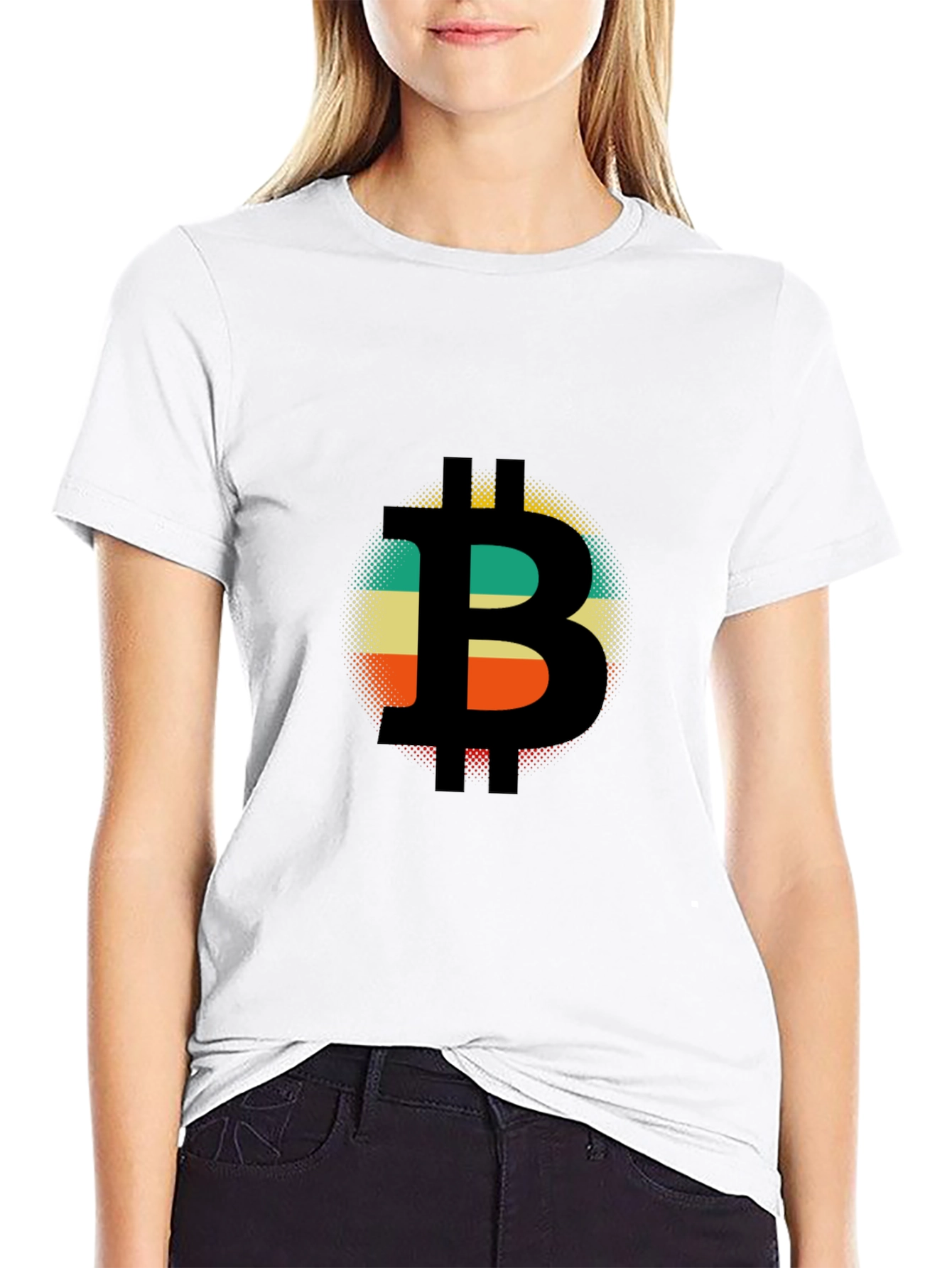Bitcoin Retro Style T-Shirt - Black
