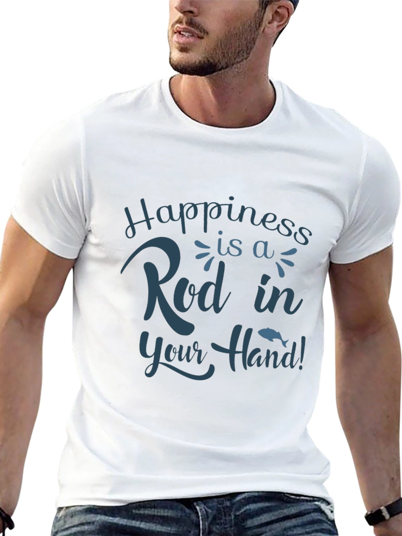 Happiness is a Rod Fishing T-Shirt