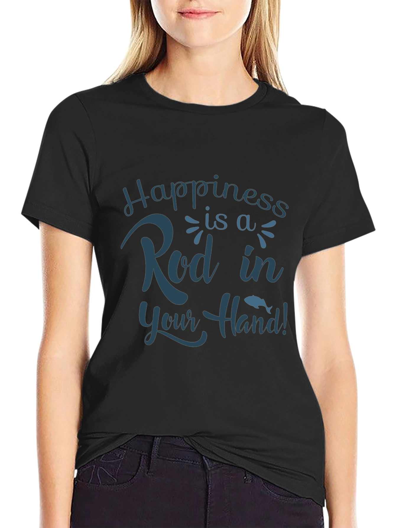 Happiness is a Rod Fishing T-Shirt