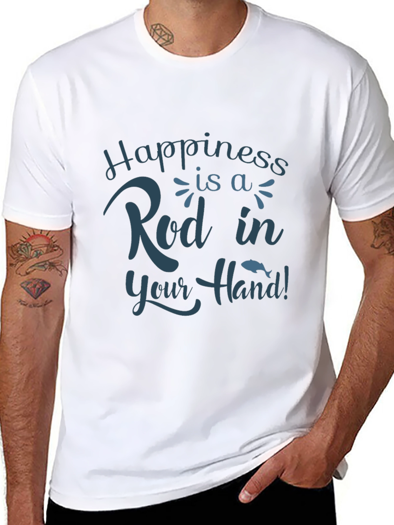 Happiness is a Rod Fishing T-Shirt