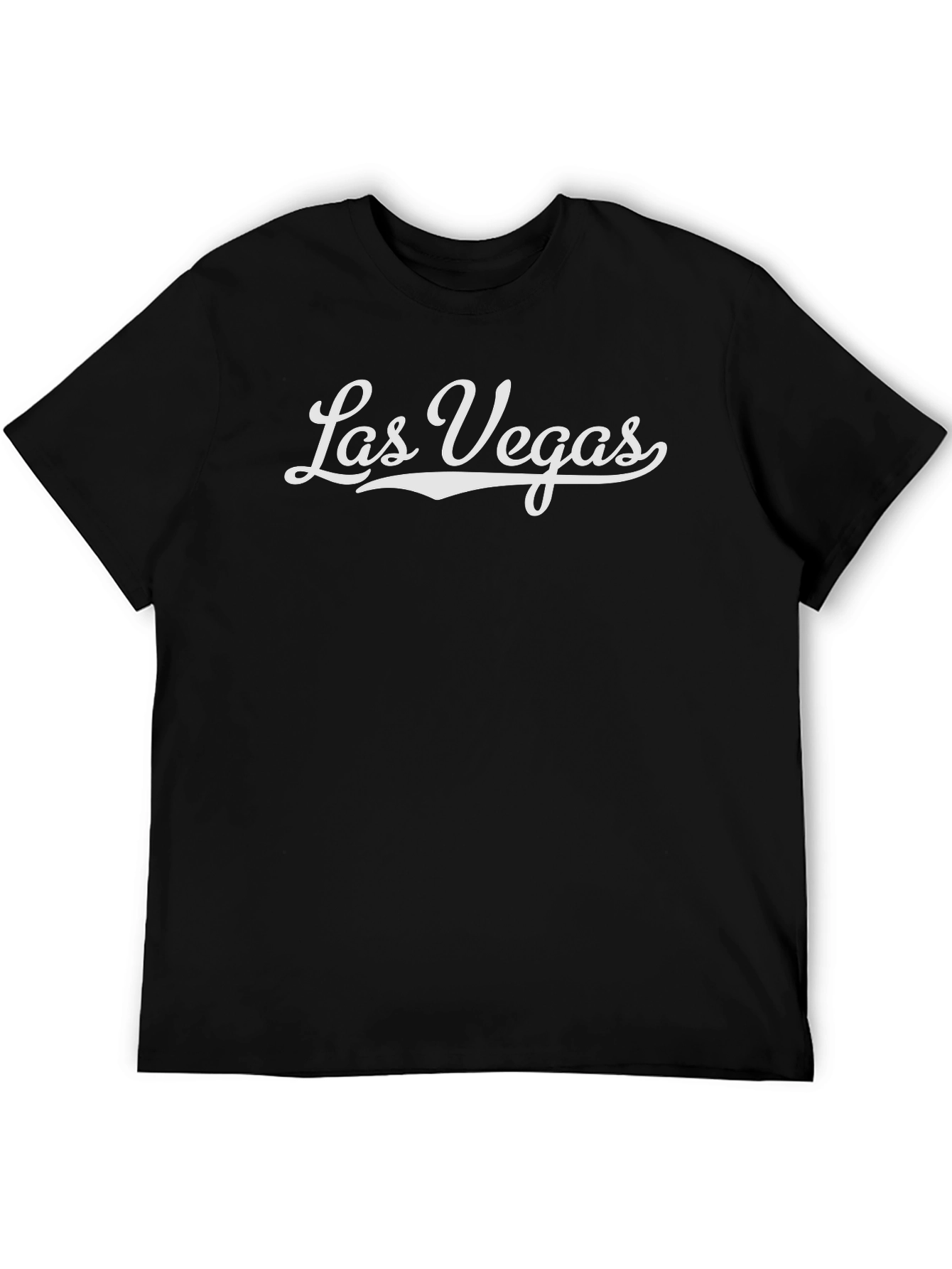 Las Vegas Script Black T-Shirt