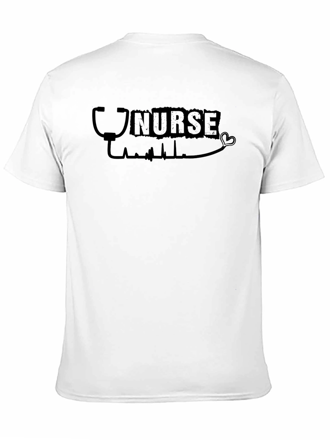 Nurse Heartbeat Stethoscope Graphic T-Shirt