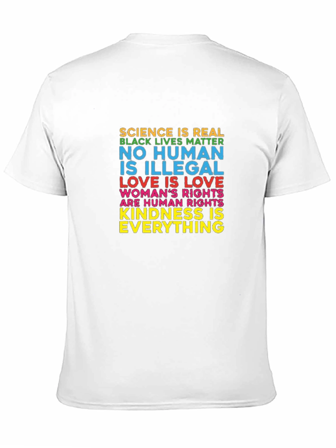 Equality & Kindness Graphic Tee - Black Unisex T-Shirt