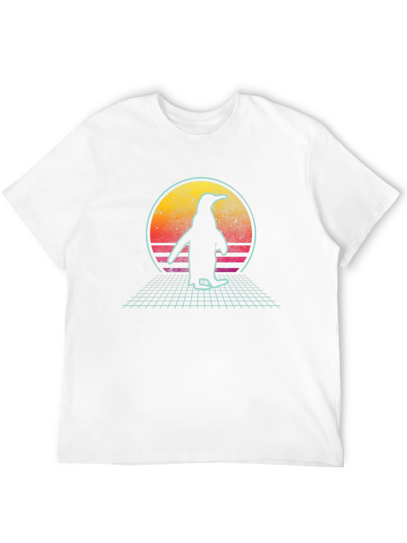 Retro Penguin Sunset T-Shirt