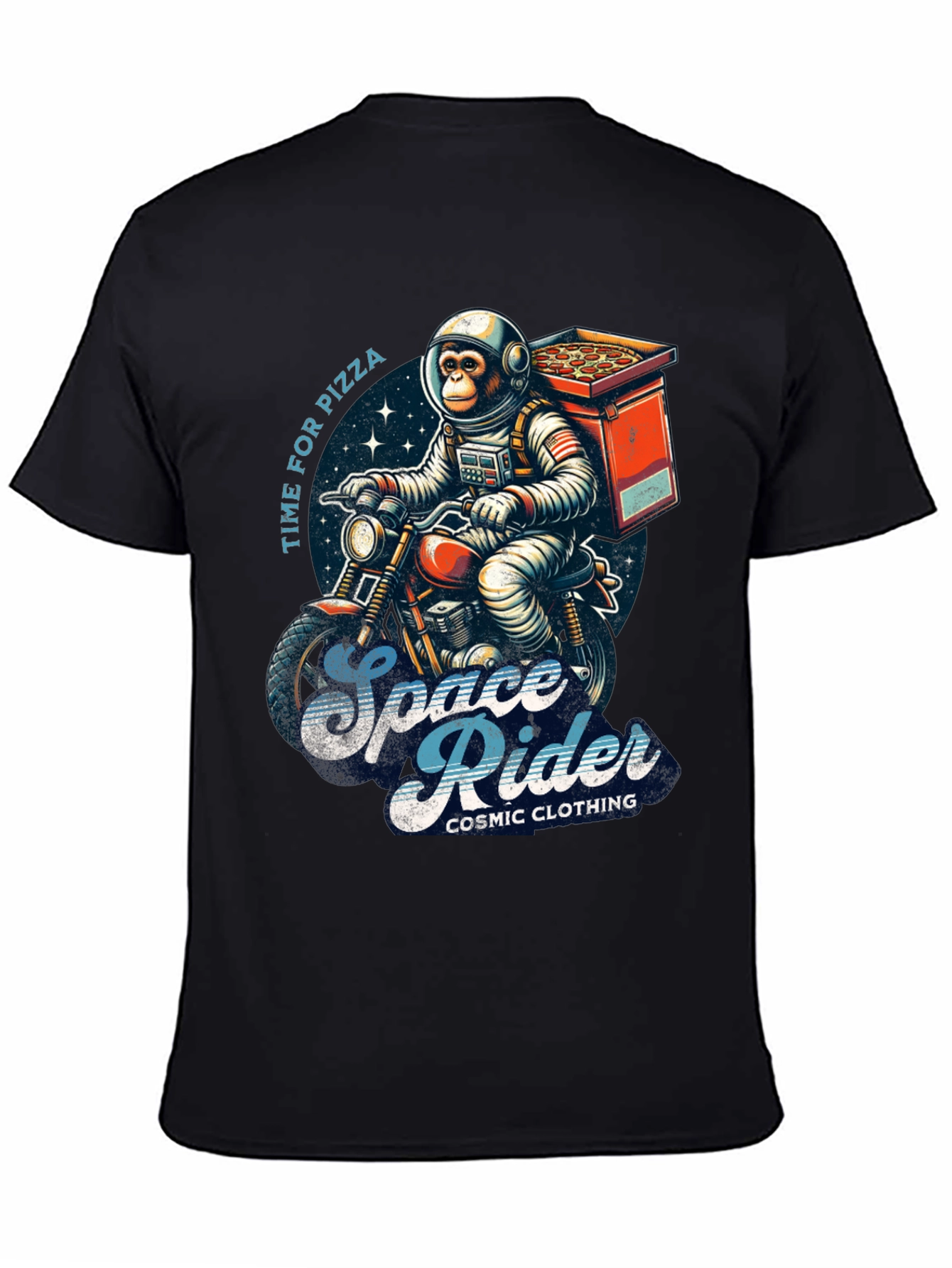Space Rider Pizza T-Shirt