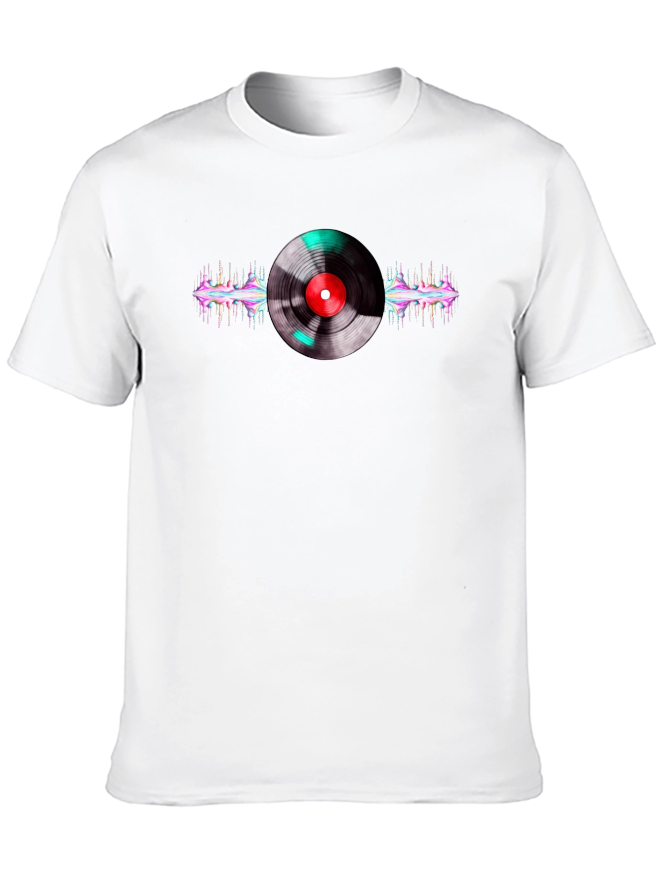 Vinyl Record Graphic Black T-Shirt