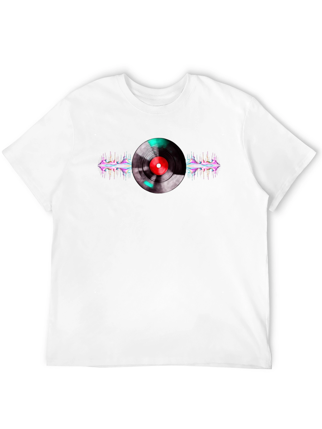 Vinyl Record Graphic Black T-Shirt