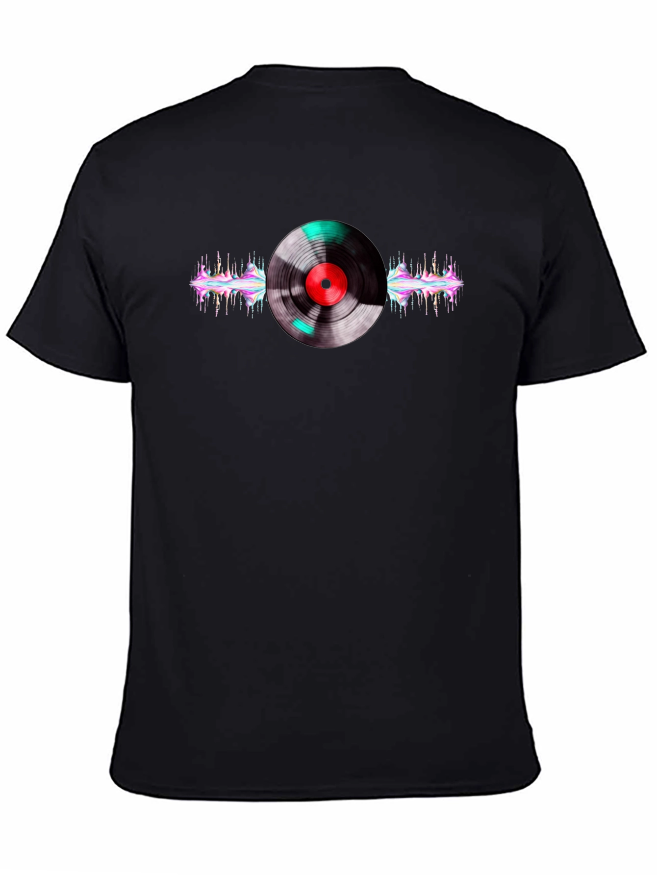 Vinyl Record Graphic Black T-Shirt