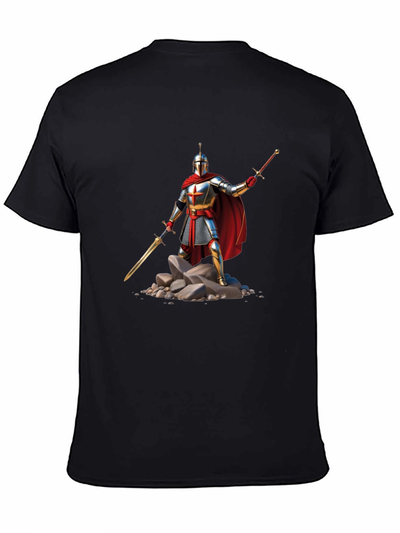Knight Warrior T-Shirt - Medieval Armor Design