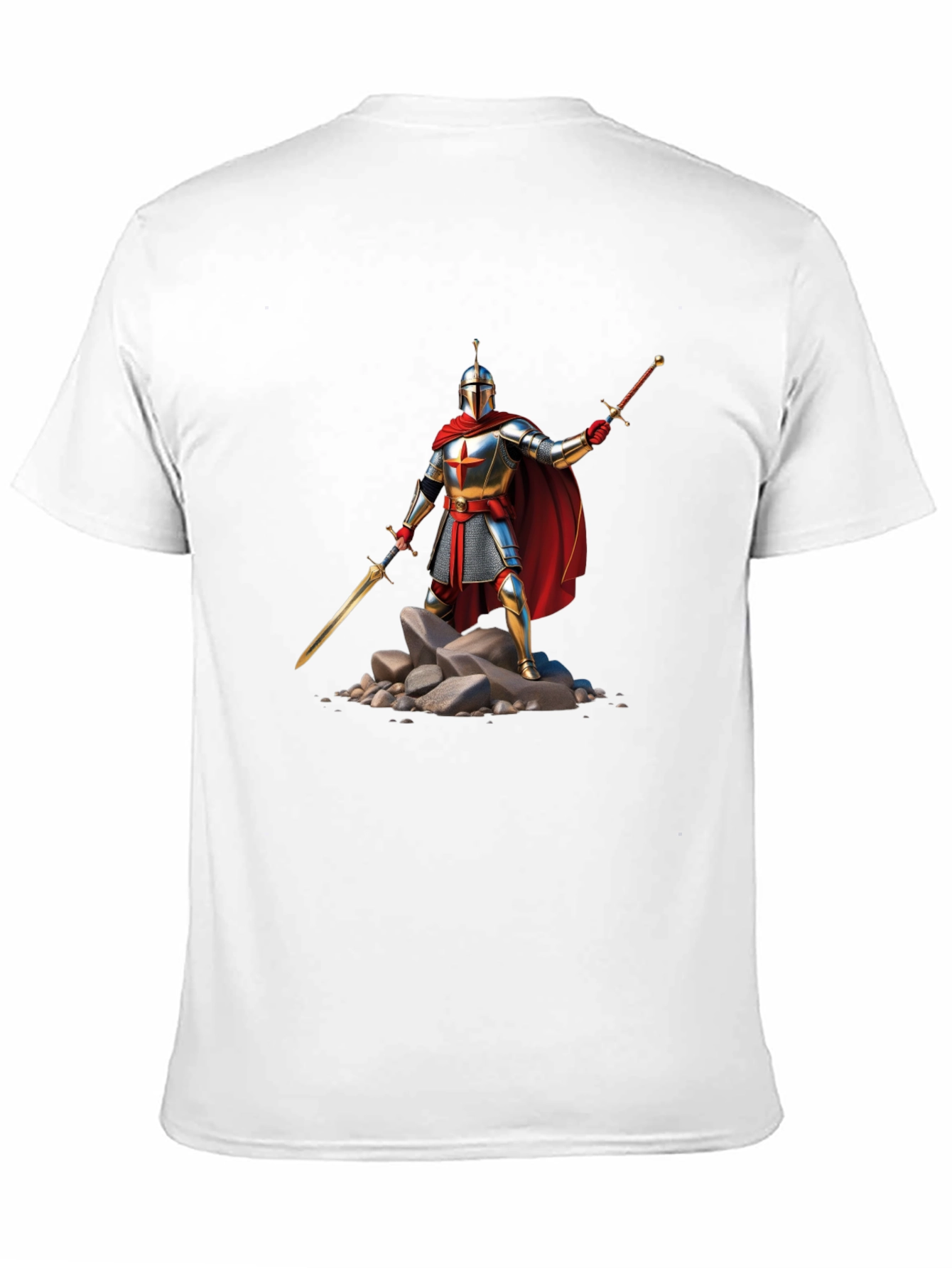 Knight Warrior T-Shirt - Medieval Armor Design