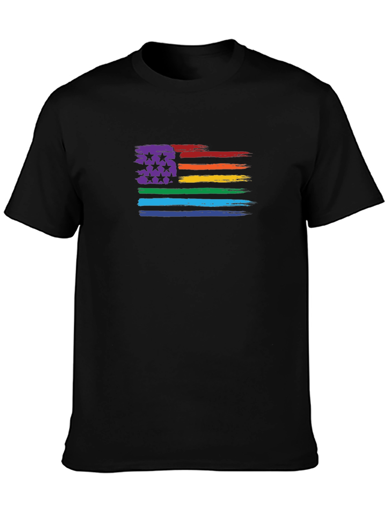 LGBT Pride Flag T-Shirt - Unisex Black Tee