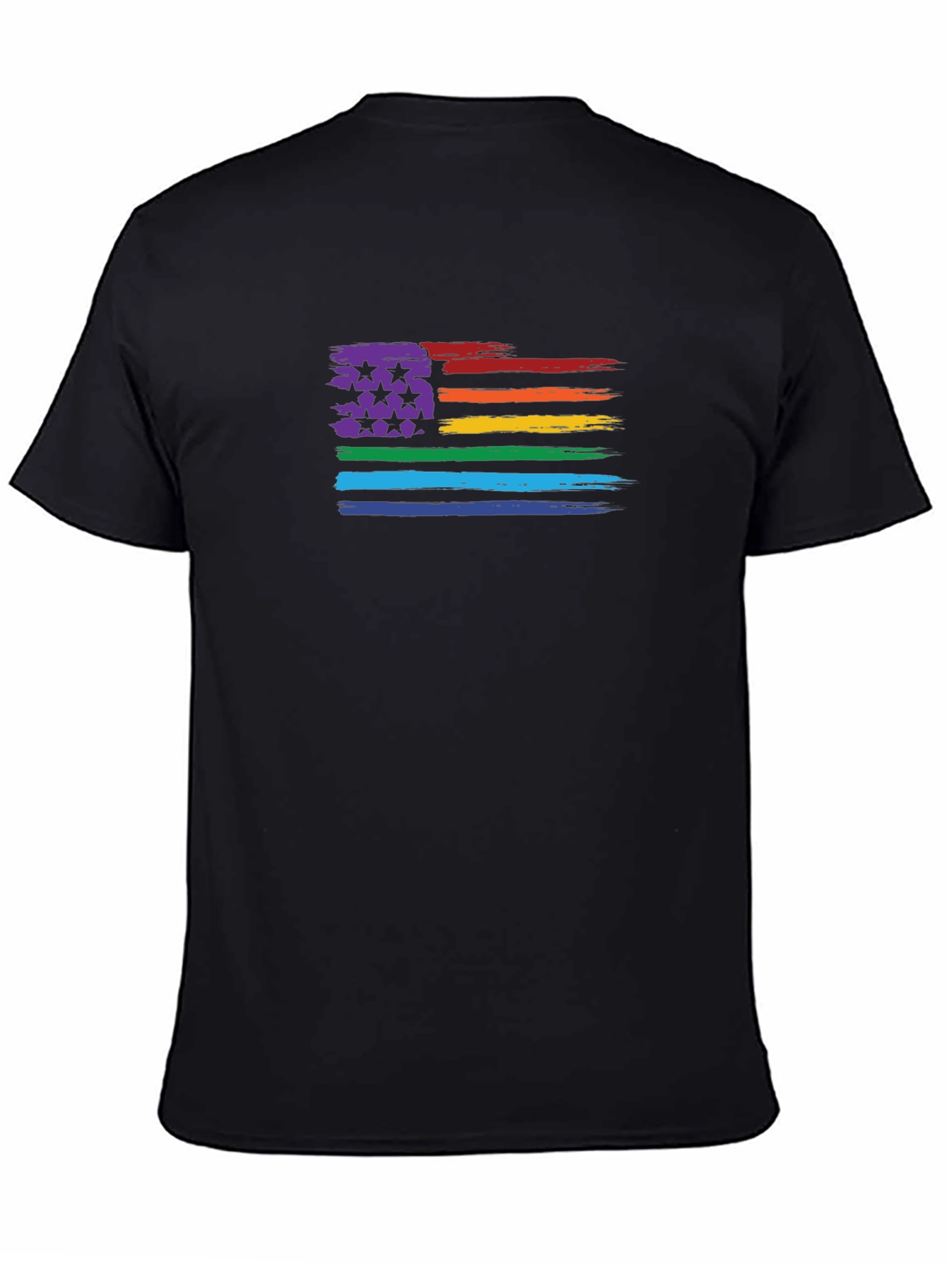 LGBT Pride Flag T-Shirt - Unisex Black Tee