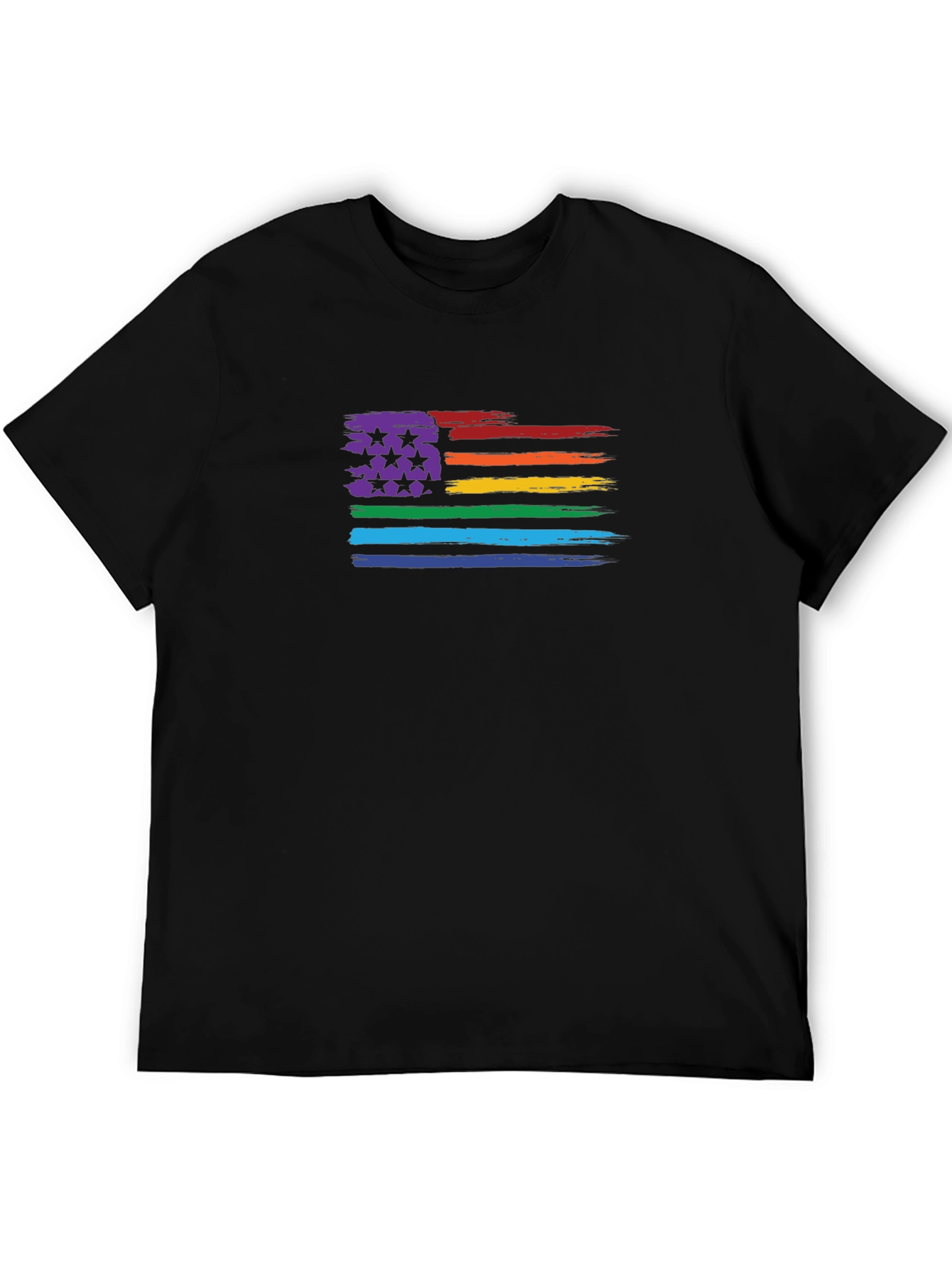 LGBT Pride Flag T-Shirt - Unisex Black Tee