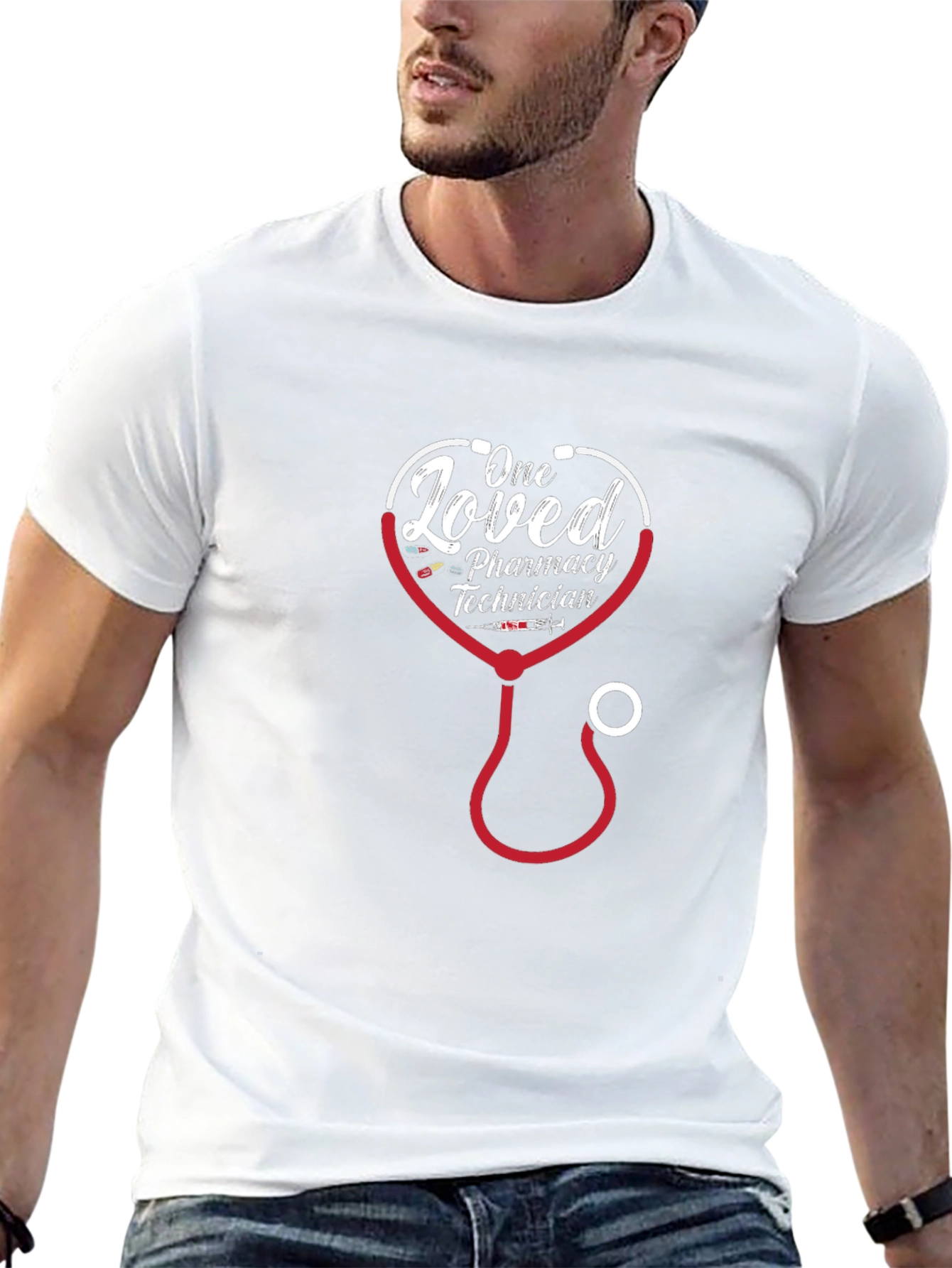 Loved Pharmacy Technician Stethoscope T-Shirt