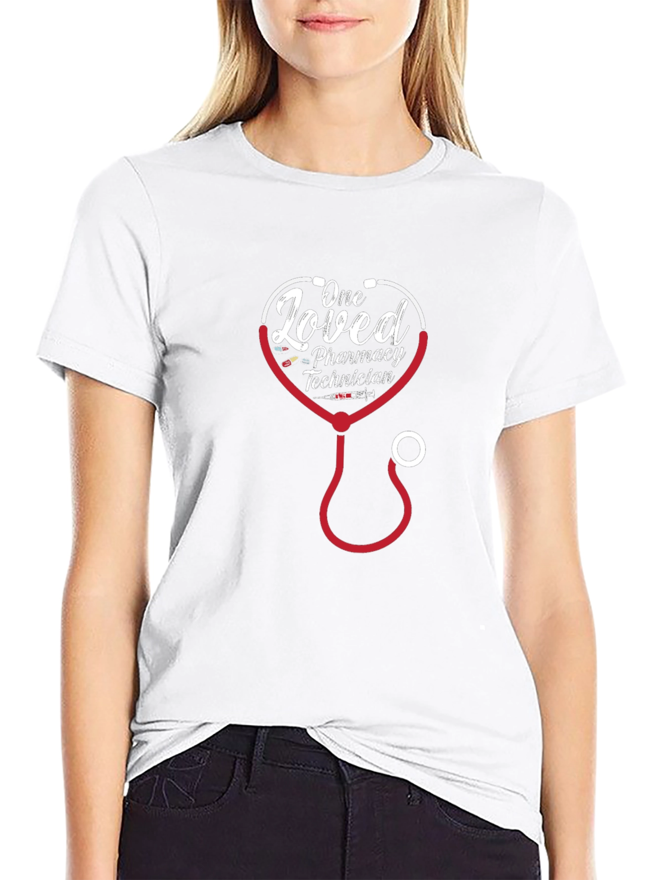 Loved Pharmacy Technician Stethoscope T-Shirt