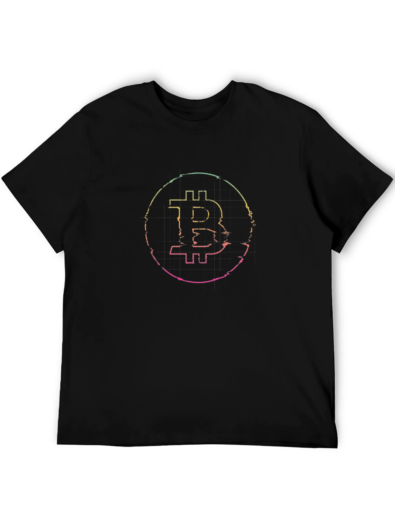 Bitcoin Logo Mens T-Shirt - Black