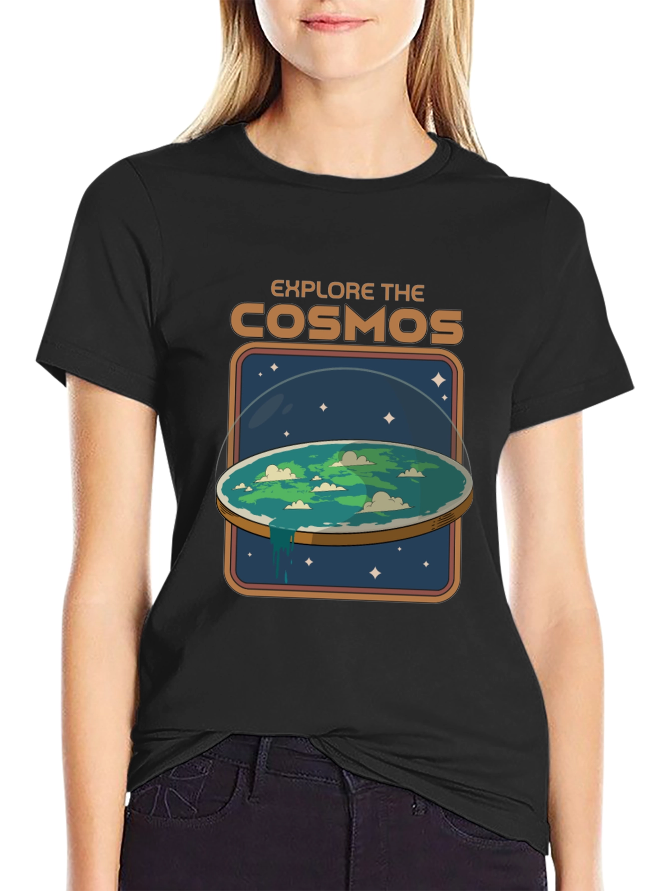 Explore The Cosmos Flat Earth T-Shirt