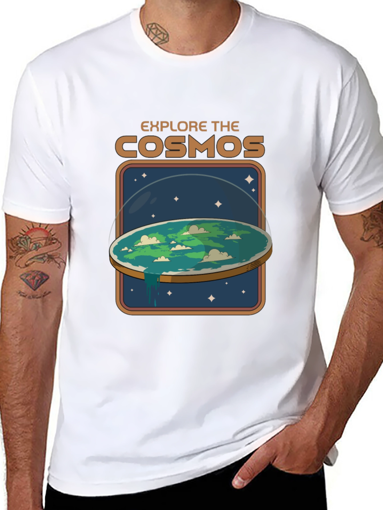 Explore The Cosmos Flat Earth T-Shirt