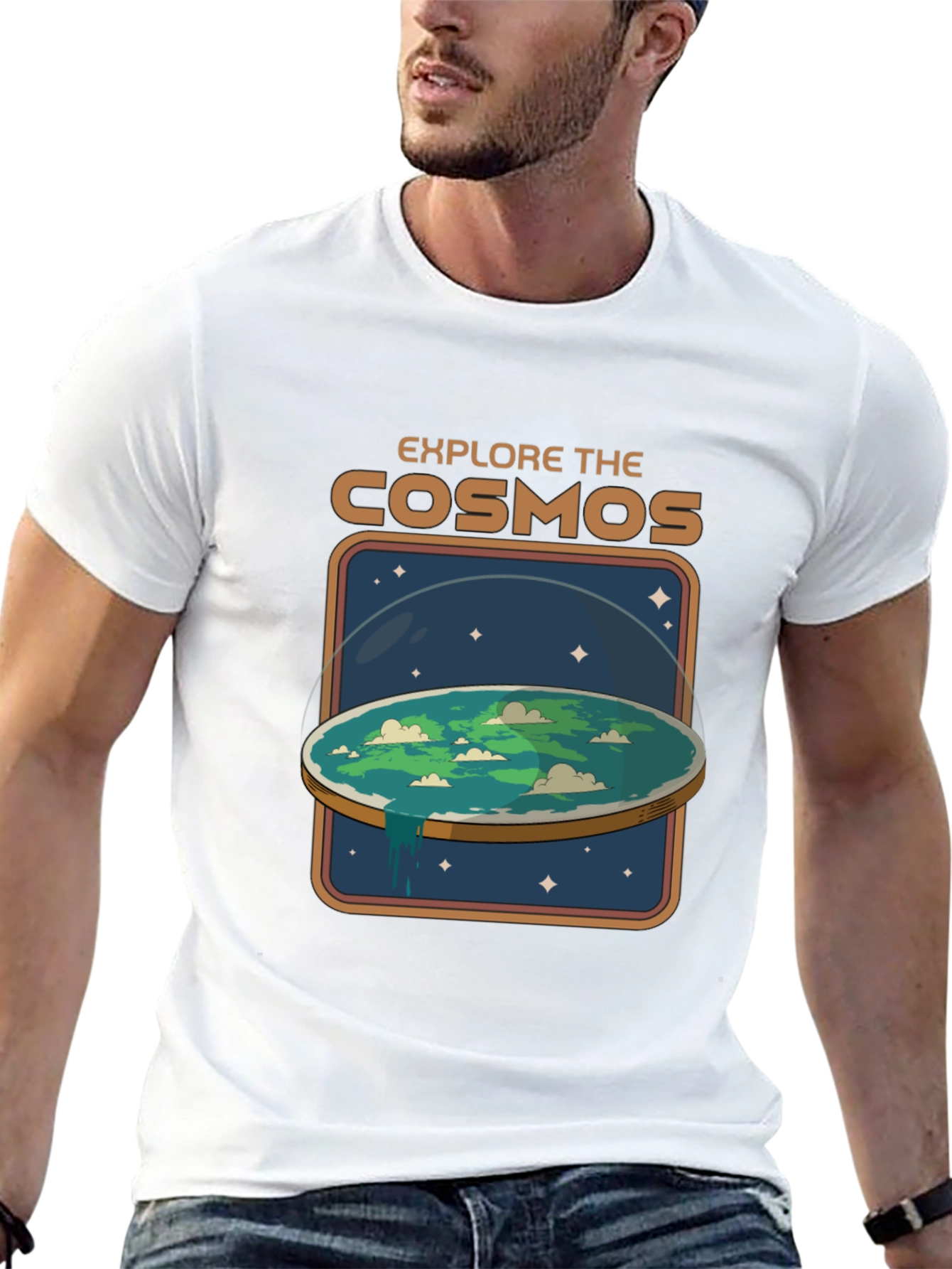 Explore The Cosmos Flat Earth T-Shirt