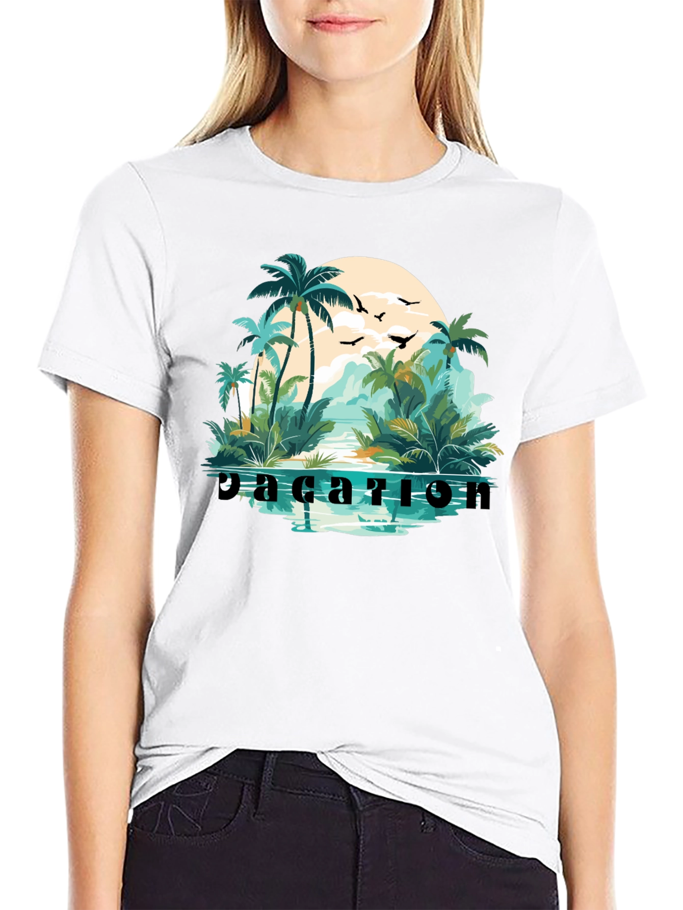 Vacation Paradise Graphic T-Shirt