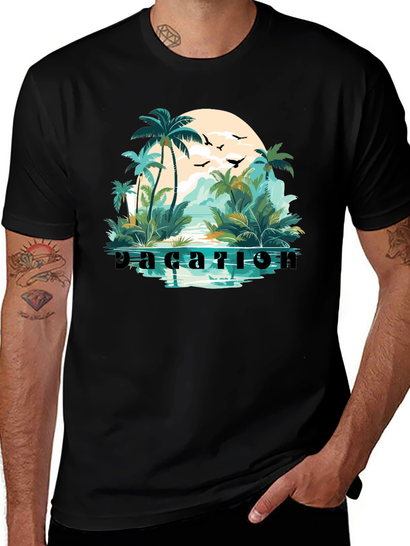 Vacation Paradise Graphic T-Shirt