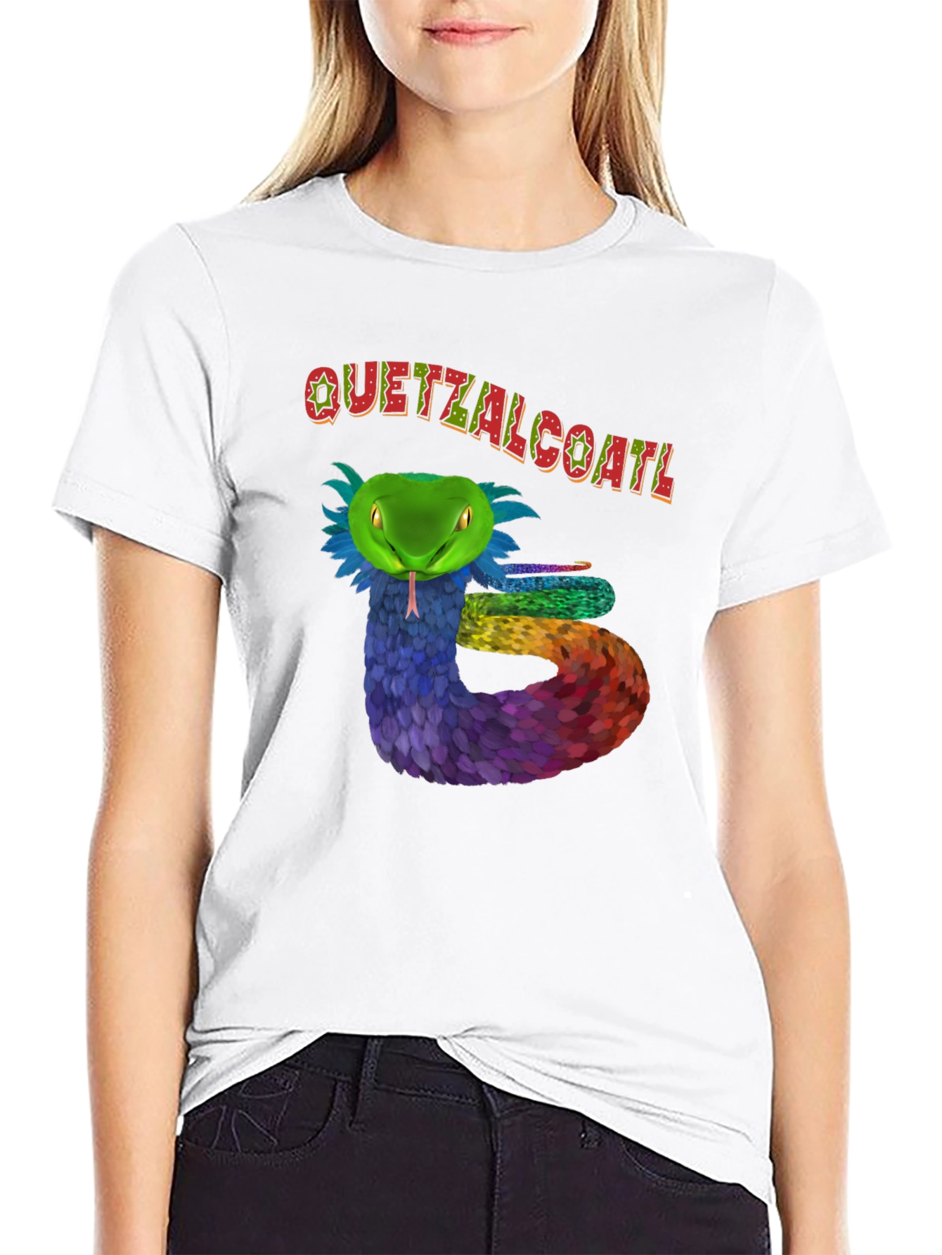 Quetzalcoatl Serpent Graphic T-Shirt