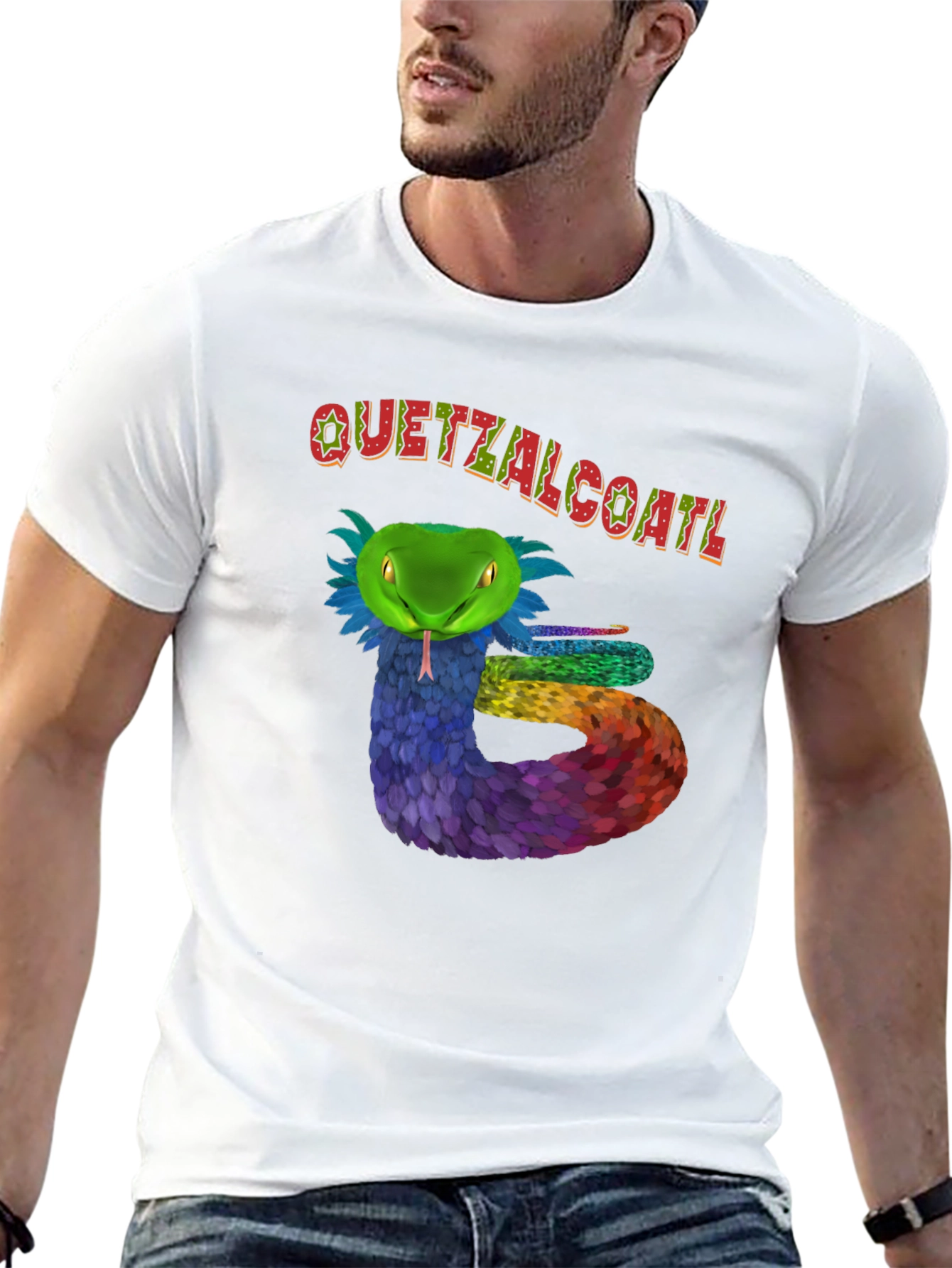 Quetzalcoatl Serpent Graphic T-Shirt