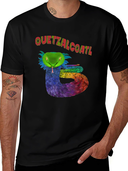 Quetzalcoatl Serpent Graphic T-Shirt