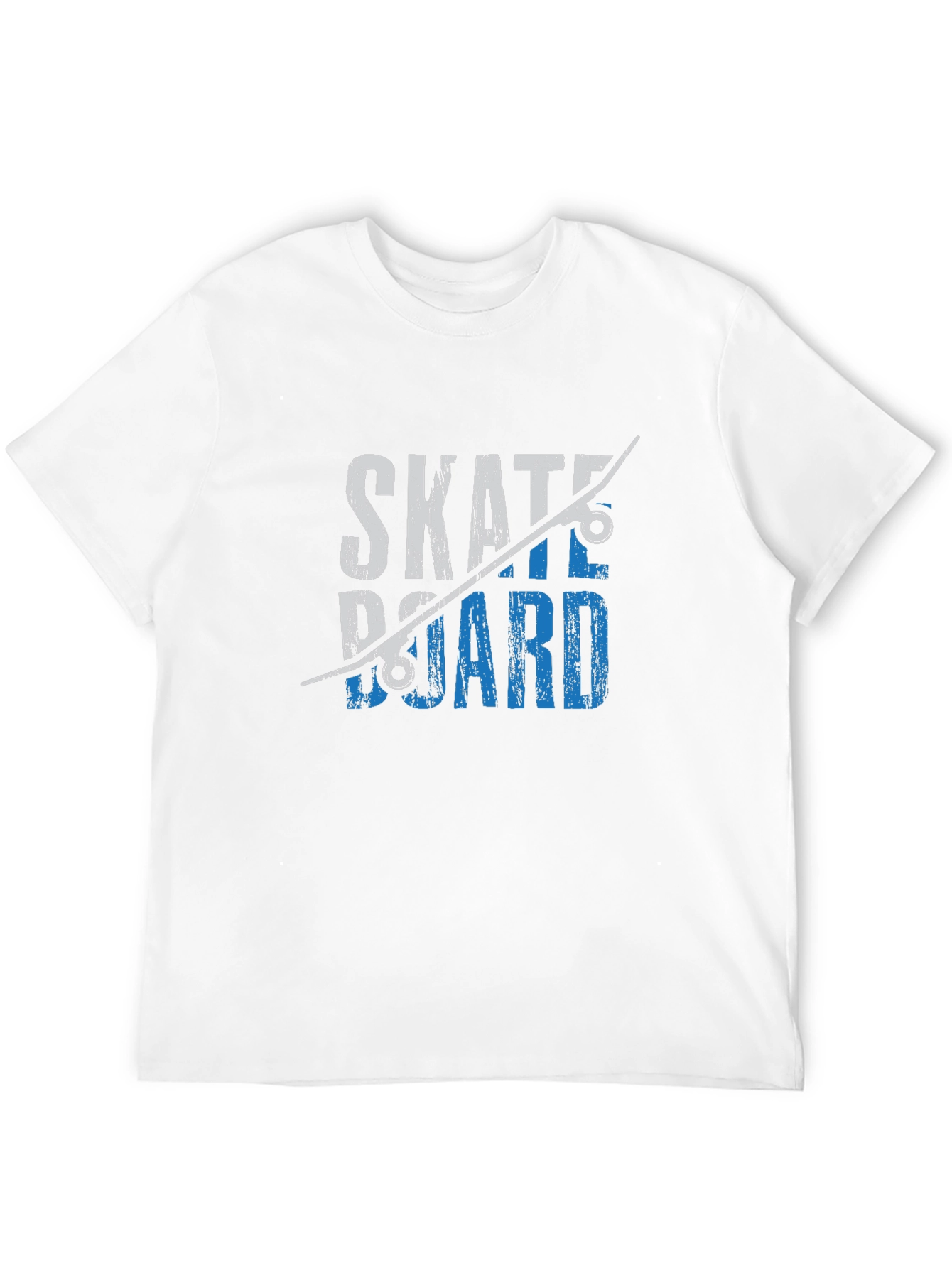 Skateboard Graphic Tee - Black Cotton T-Shirt
