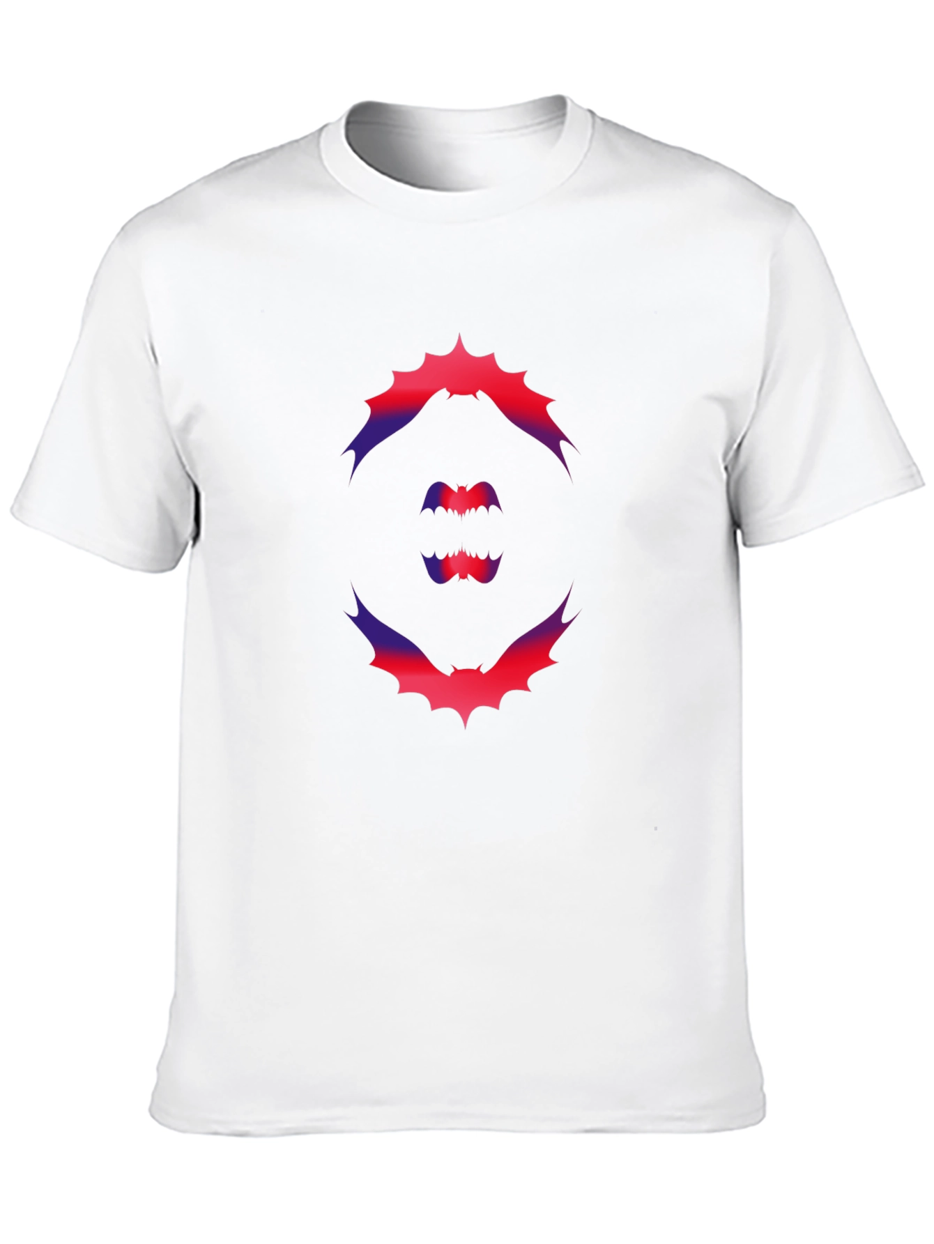 Bat Graphic Print Black T-Shirt